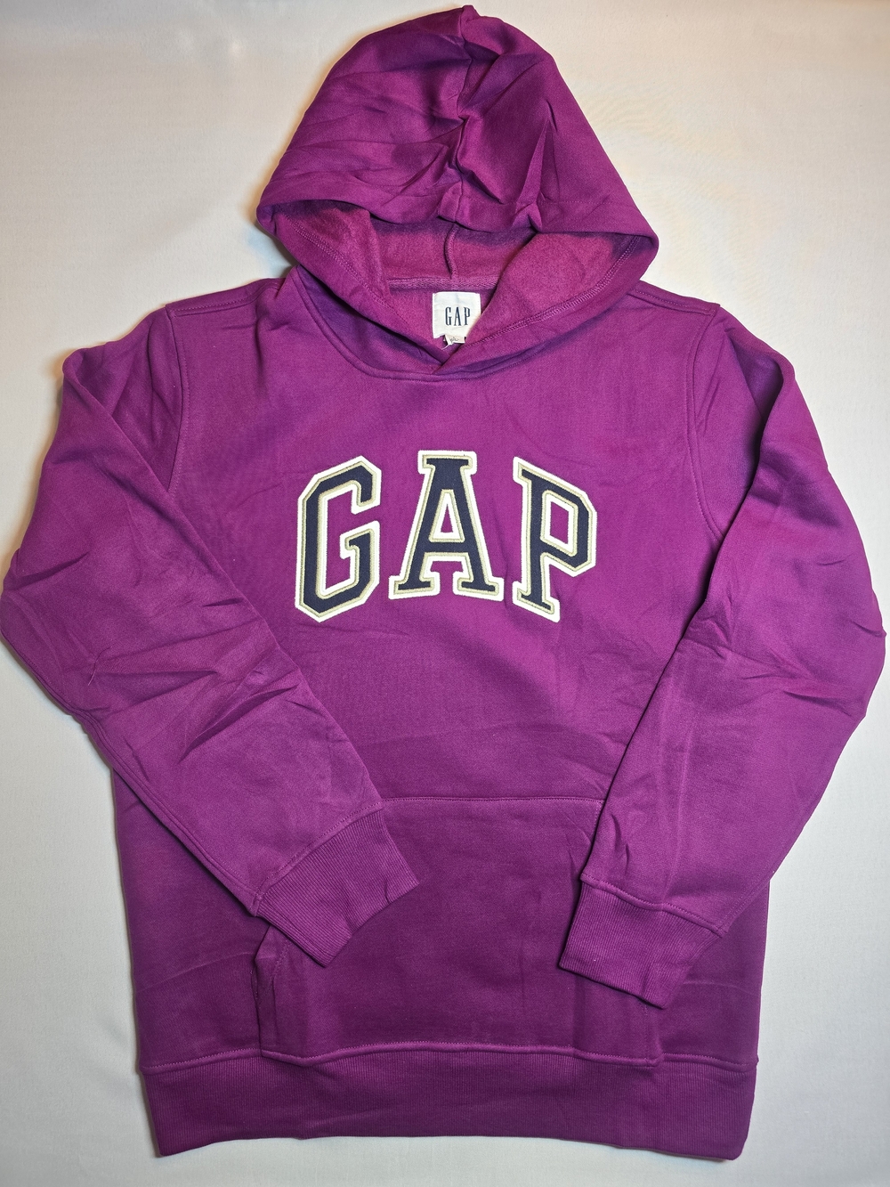 GAP Men's Crewneck Hoodie in Magenta Purple